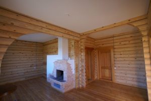 Потолок в деревянном доме