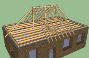 Как сделать четырехскатную вальмовую крышу